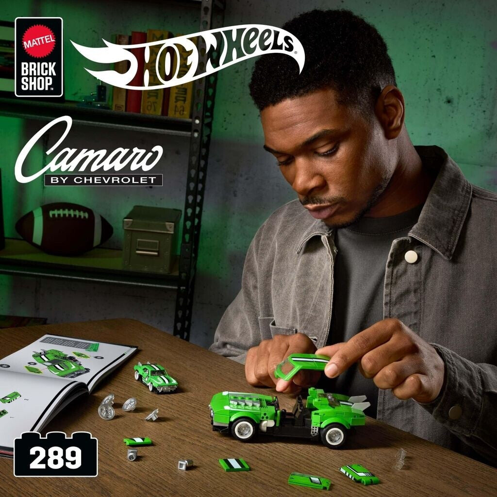Hot Wheels Mattel Brick Shop Speed Series Building Set Custom '68 Camaro