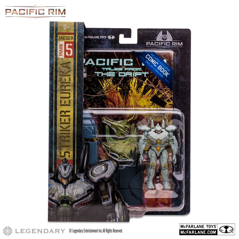 Pacific Rim 4" Jaegar Mark 5 Striker Eureka & Comic