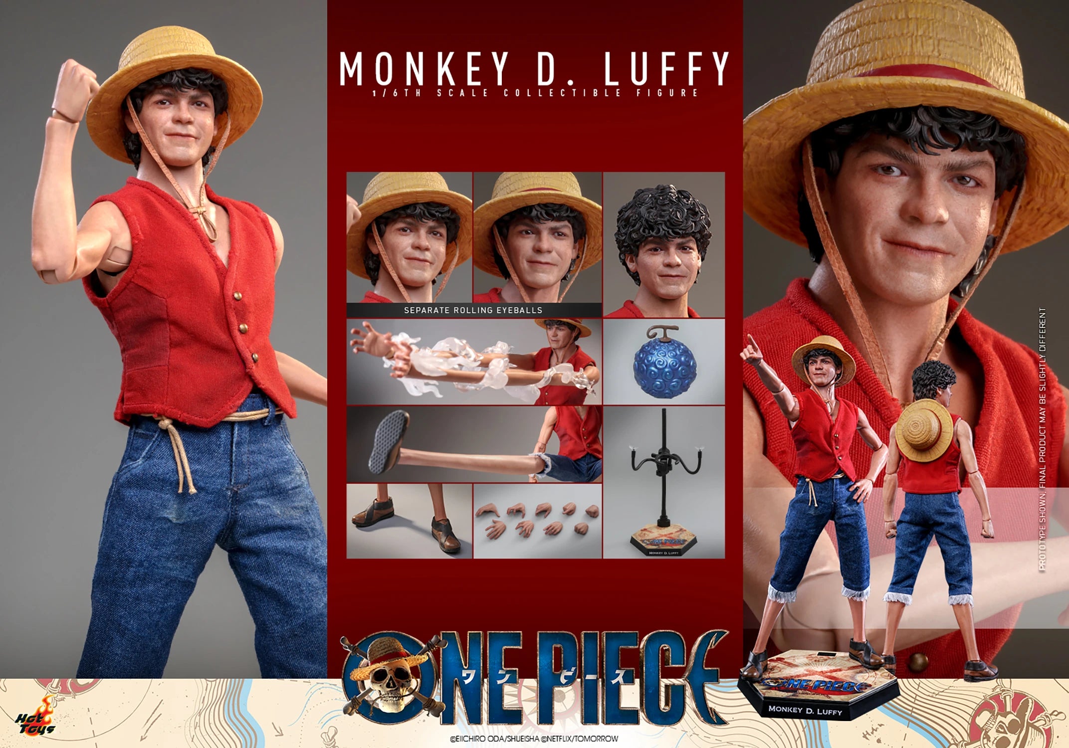 Hot Toys Netflix One Piece Monkey D Luffy 1/6 Scale Collectible Figure