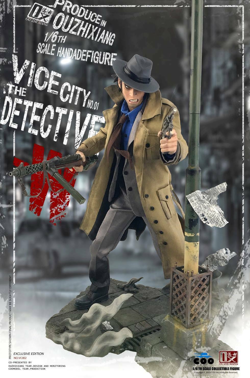 Coomodel x Ouzhixiang Vice City Detective W VC002 1/6 Scale Collectible Figure