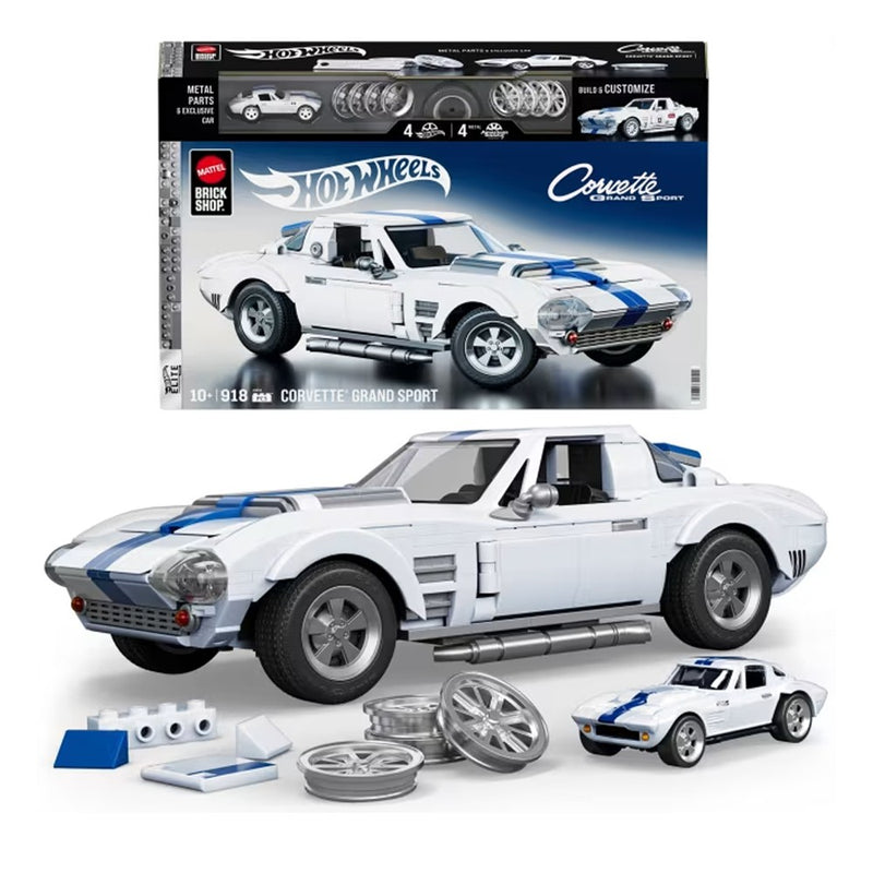 Hot Wheels Mattel Brick Shop Elite Corvette Grand Sport