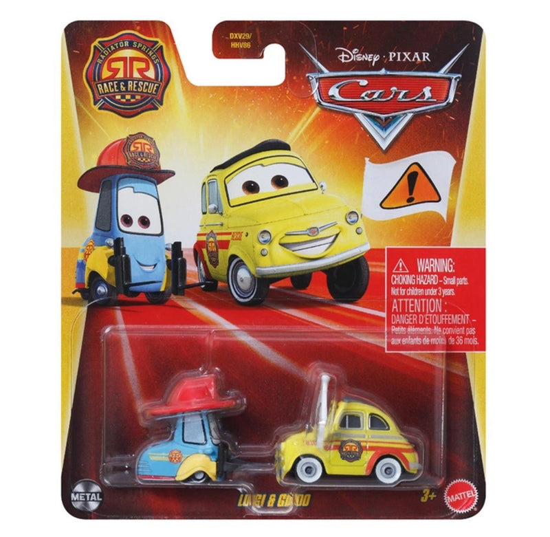 Disney Cars Die Cast Race & Rescue Luigi & Guido