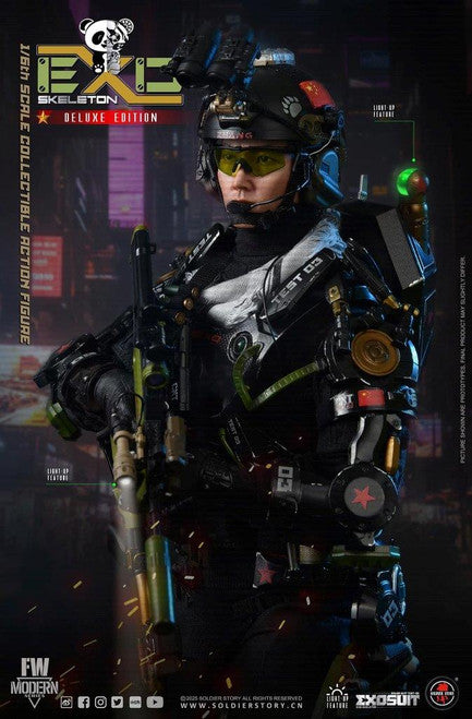 PRE-ORDER Soldier Story EXO-Skeleton Armor Suit Test-03 Panda Division DX Version 1/6 Scale Collectible Figure