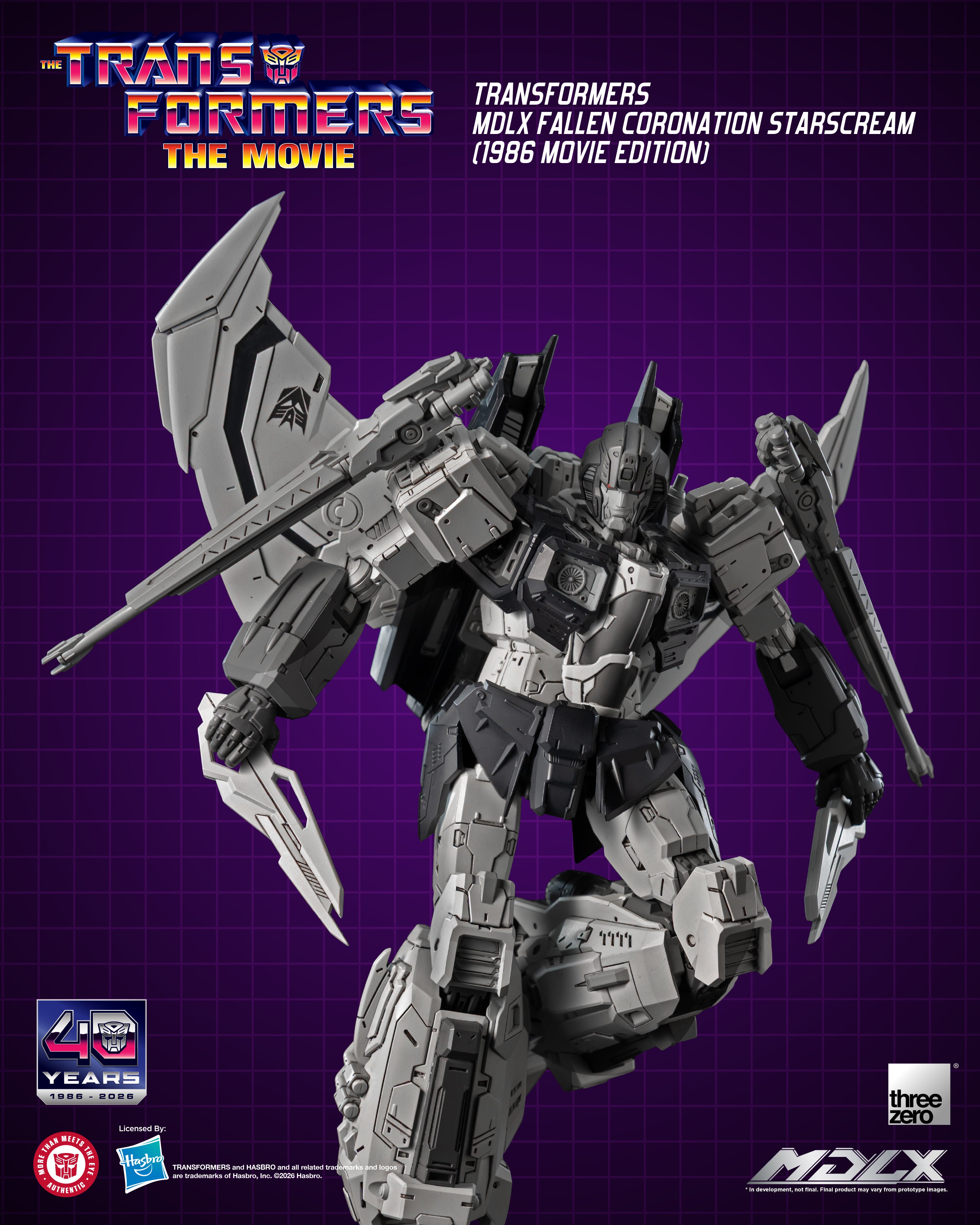 PRE-ORDER THREEZERO Transformers MDLX Fallen Coronation Starscream (1986 Movie Edition)