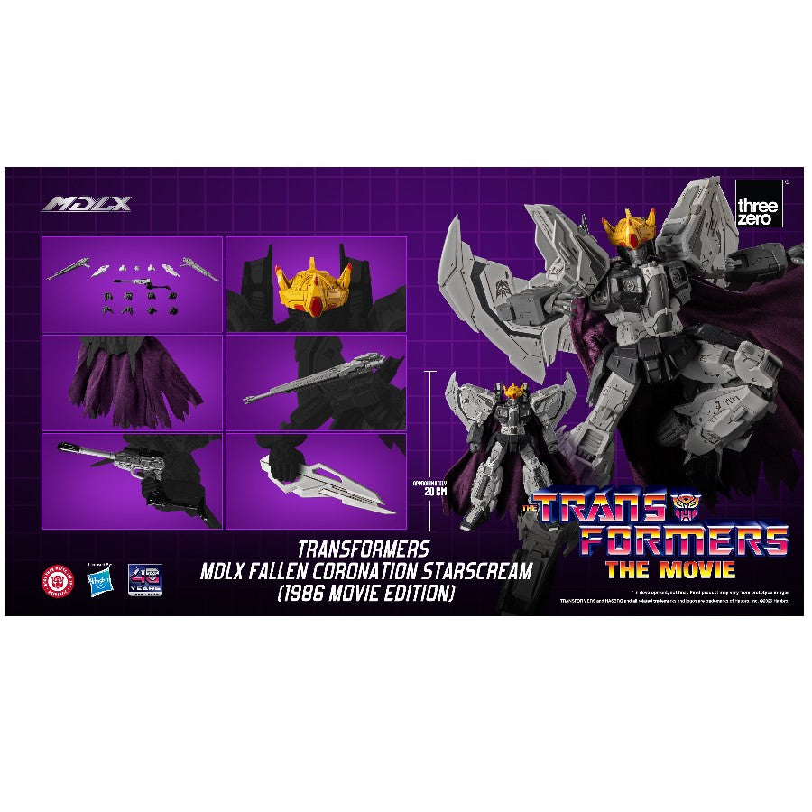PRE-ORDER THREEZERO Transformers MDLX Fallen Coronation Starscream (1986 Movie Edition)