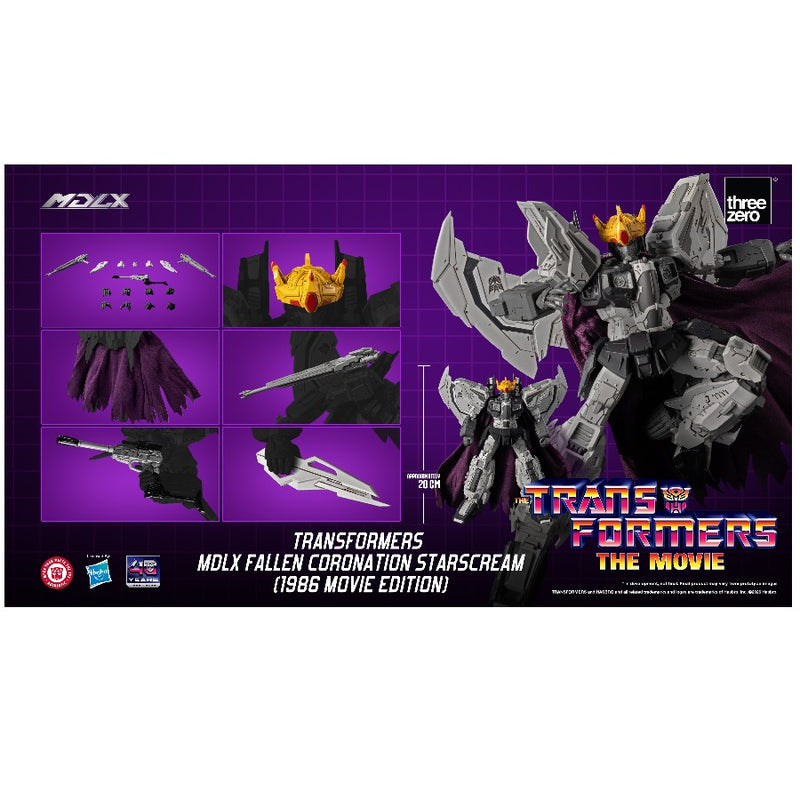 PRE-ORDER THREEZERO Transformers MDLX Fallen Coronation Starscream (1986 Movie Edition)
