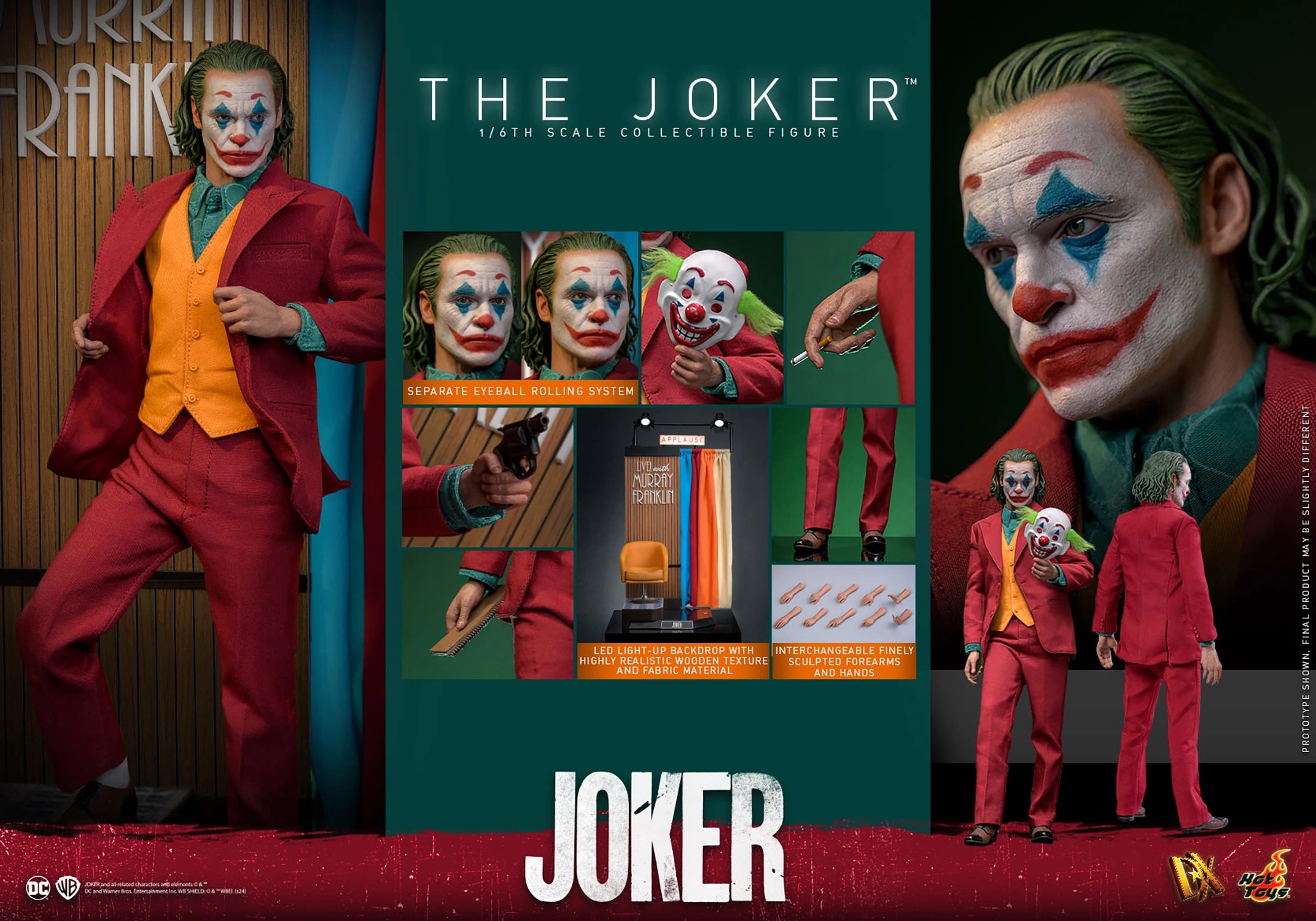 Hot Toys DX42 The Joker 1/6 Scale Collectible Figure IMPORT STOCK