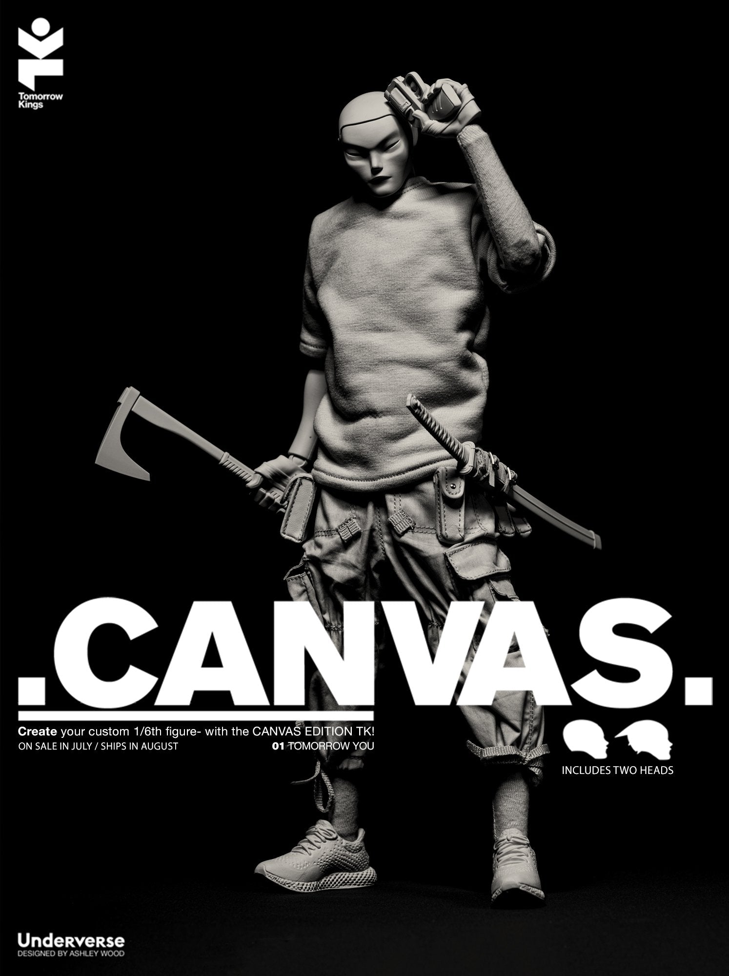 Ashley Wood Underverse Canvas TK Tomorrow Kings 1/6 Scale Collectible Figure