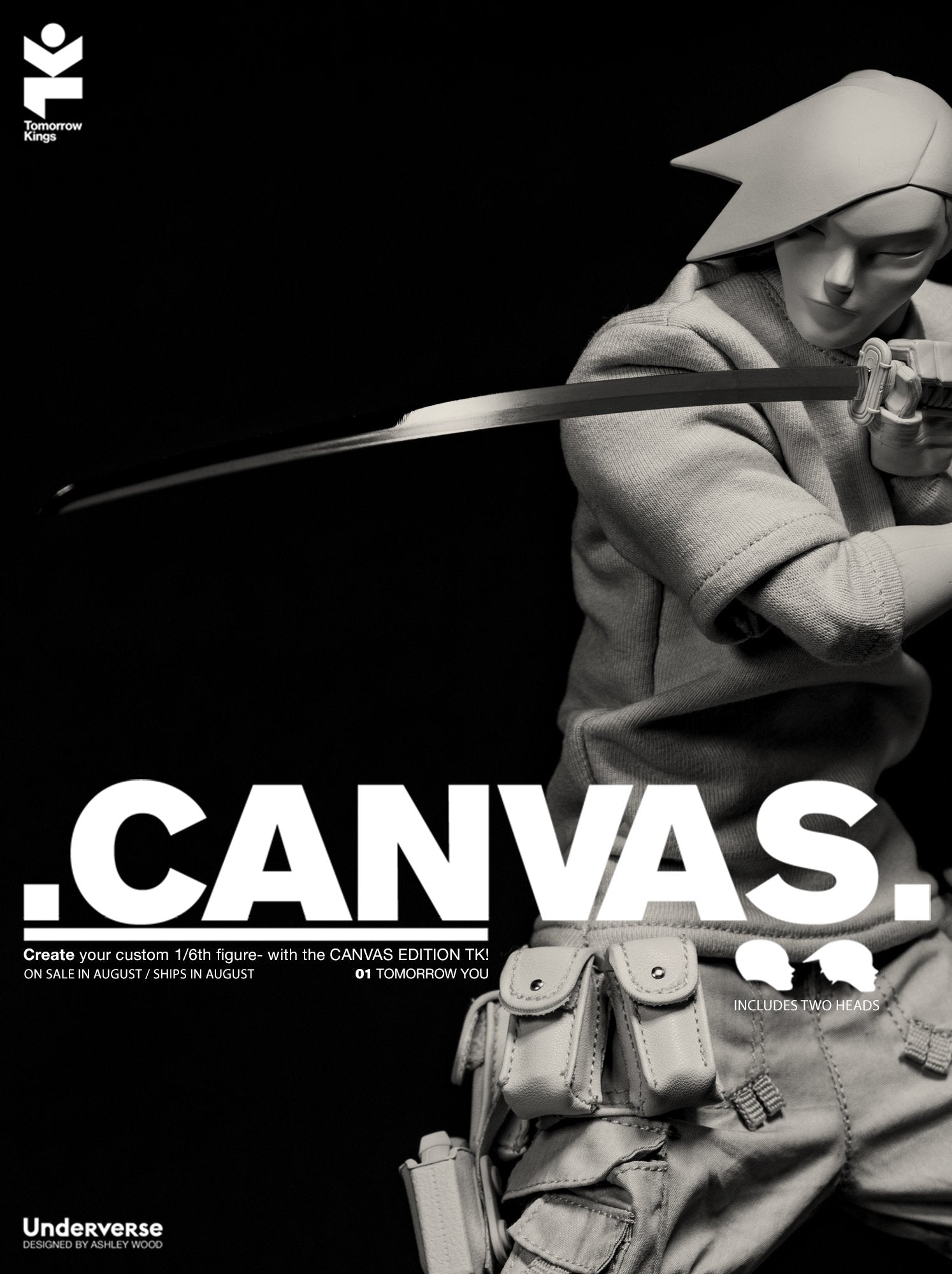 Ashley Wood Underverse Canvas TK Tomorrow Kings 1/6 Scale Collectible Figure