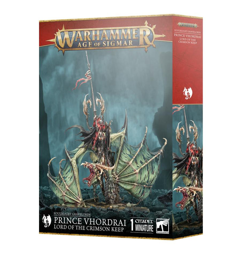 Warhammer Age of Sigmar Soulblight Gravelords Prince Vhordrai Lord of the Crimson Keep