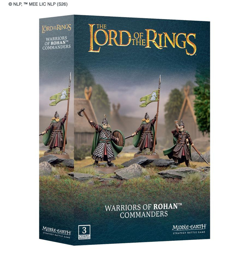 Warhammer The Lord of the Rings Warriors of Rohan Commanders
