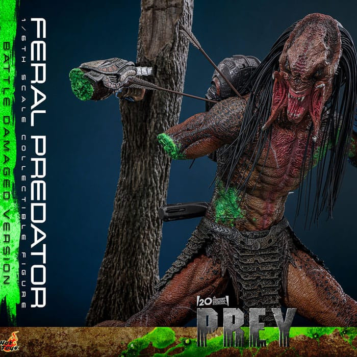 PRE-ORDER Hot Toys Feral Predator Battle Damaged Version 1/6 Scale Collectible IMPORT STOCK