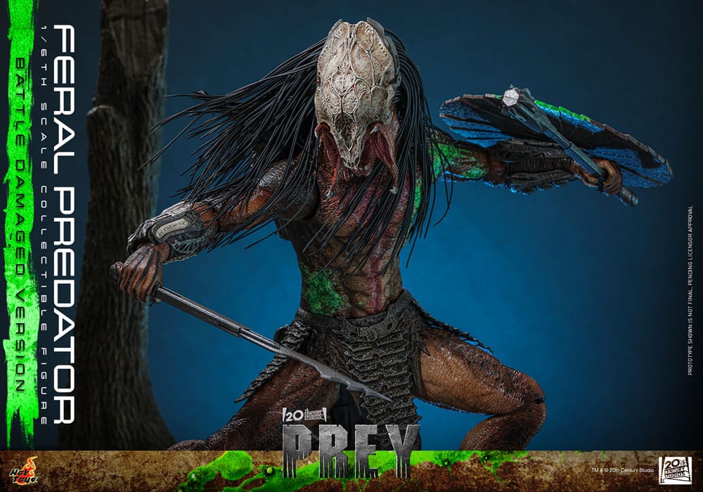 PRE-ORDER Hot Toys Feral Predator Battle Damaged Version 1/6 Scale Collectible IMPORT STOCK