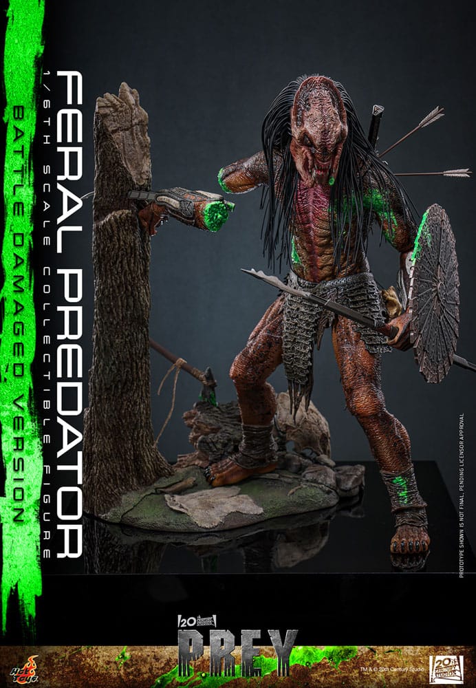 PRE-ORDER Hot Toys Feral Predator Battle Damaged Version 1/6 Scale Collectible IMPORT STOCK