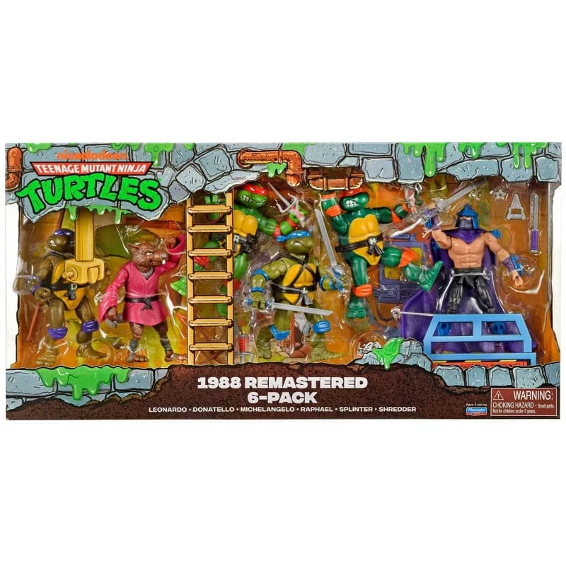 PRE-ORDER Teenage Mutant Ninja Turtles 1988 Remastered 6 Pack