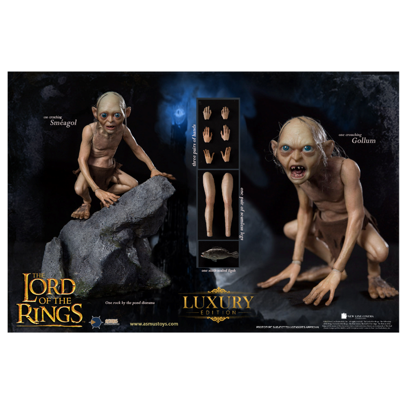 Asmus Toys Lord of the Rings Gollum Luxury Edition 1/6 Collectible Figure Set