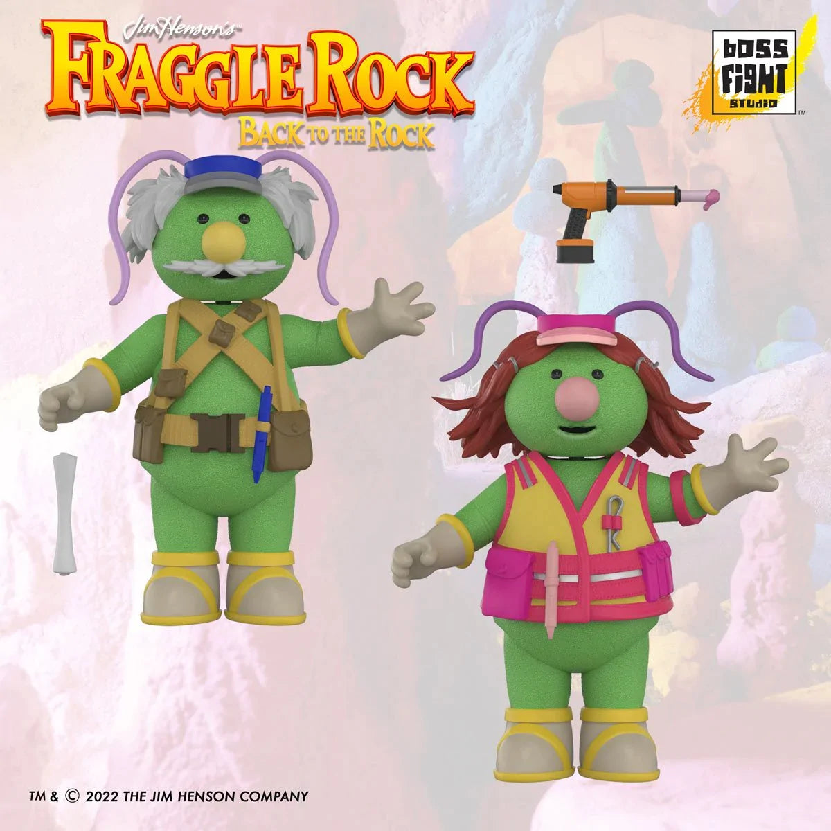 Boss Fight Studios Fraggle Rock - Rock Architect and Cotterpin Doozer 3" Figures