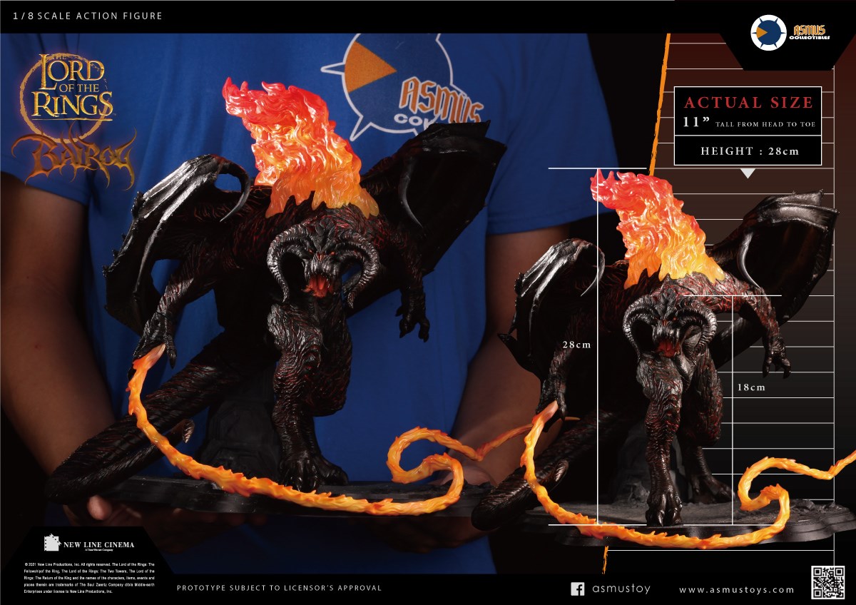 Asmus Toys Lord of the Rings Balrog 8" Scale Collectible Figure
