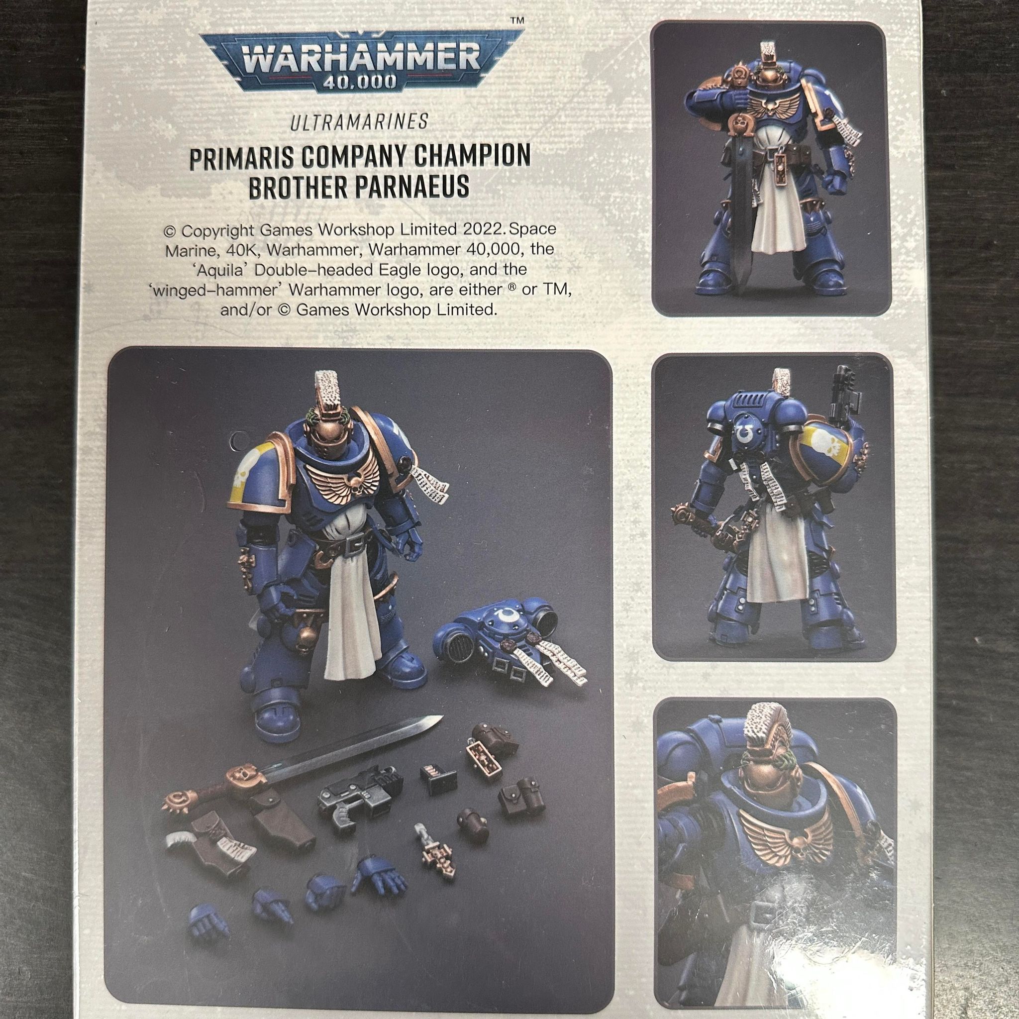 JOYTOY Warhammer 1/18 Ultramarines Primaris Company Champion Brother Parnaeus