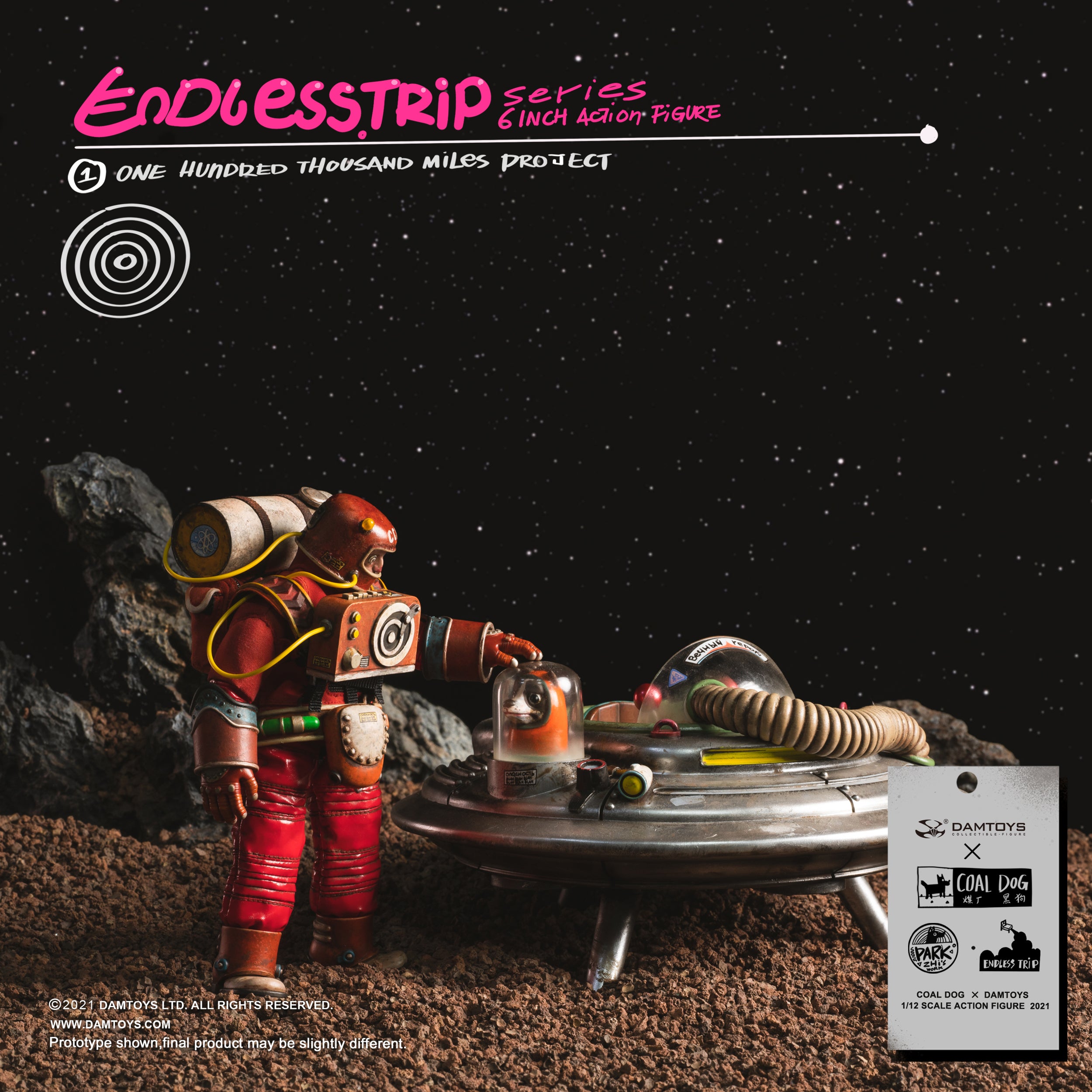 DamToys Coal Dog Endlesstrip Series Action Figure 1/12 Scale One Hundred Thousand Miles Project NON MINT