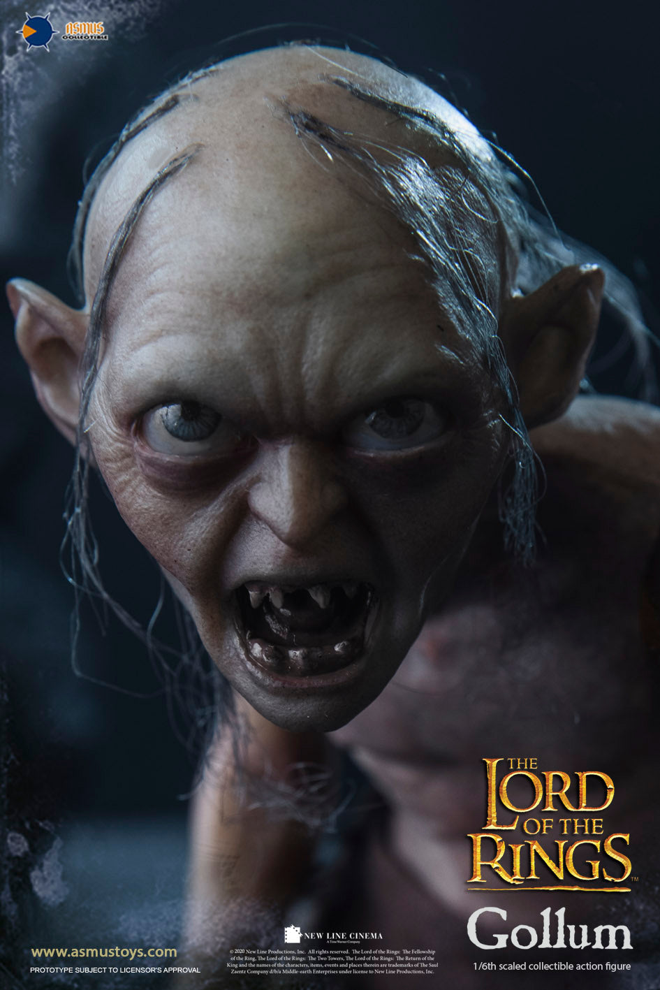 Asmus Toys Lord of the Rings Gollum Luxury Edition 1/6 Collectible Figure Set