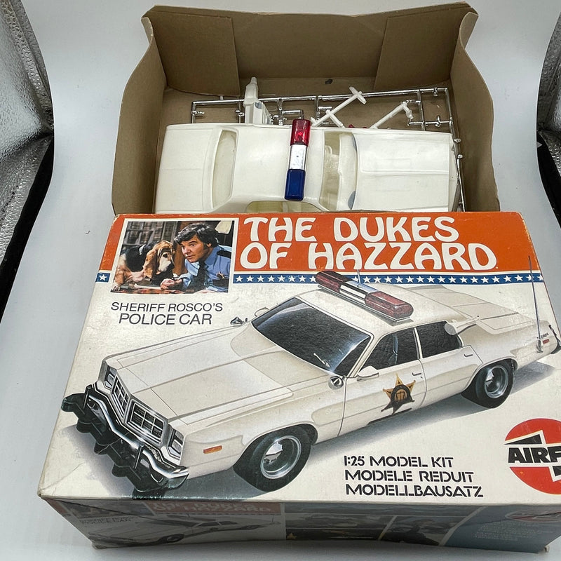Dukes of Hazzard Airfix Sheriff Rosco's Police Car Model Kit PRE-OWNED
