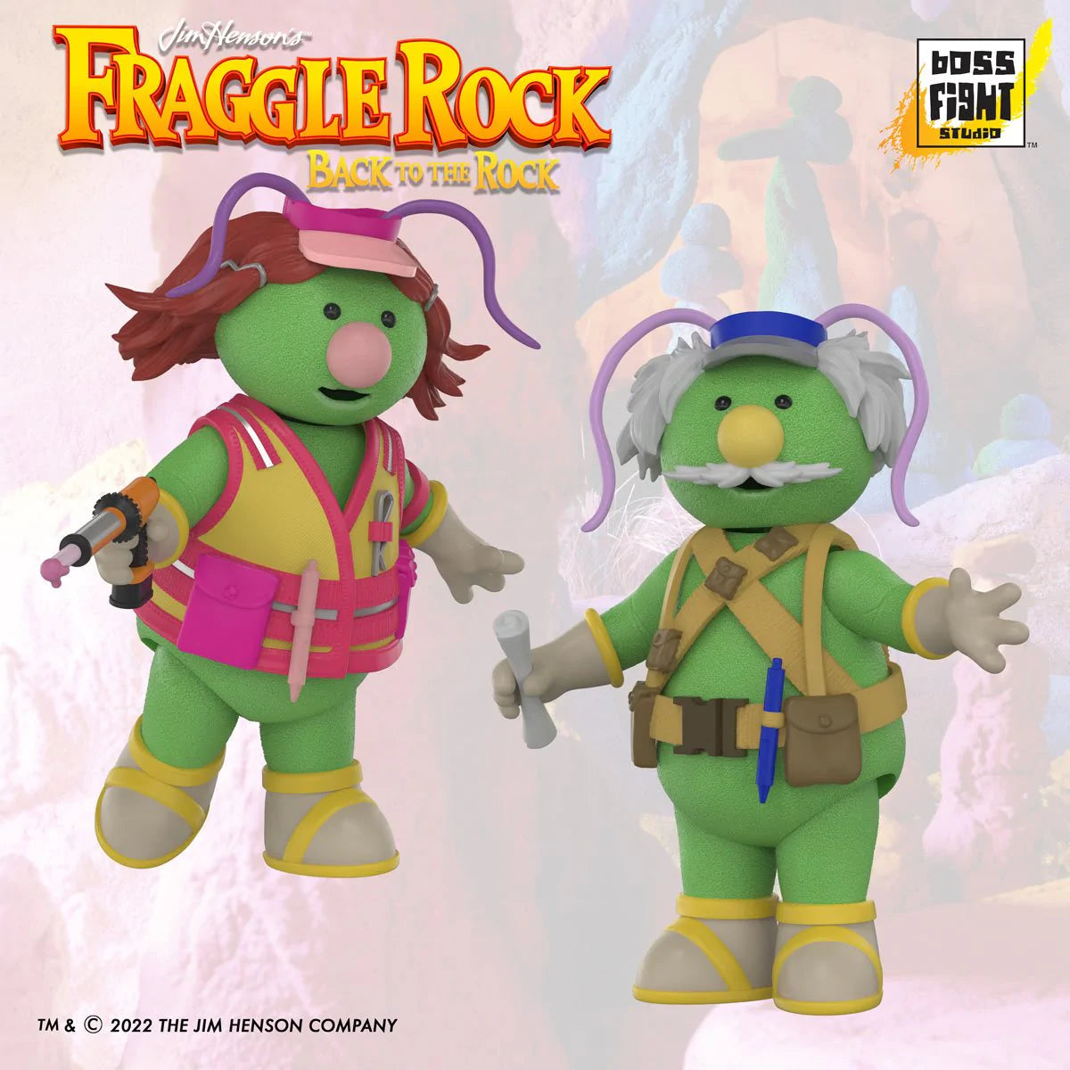 Boss Fight Studios Fraggle Rock - Rock Architect and Cotterpin Doozer 3" Figures