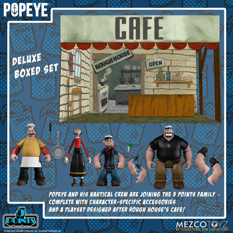 Popeye 3.75" Scale Deluxe 5 Figure Box Set