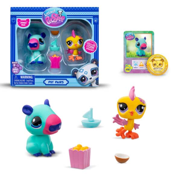 Littlest Pet Shop Pet Pairs 2 Pack Series 2 - Jungle pals #90 / #91