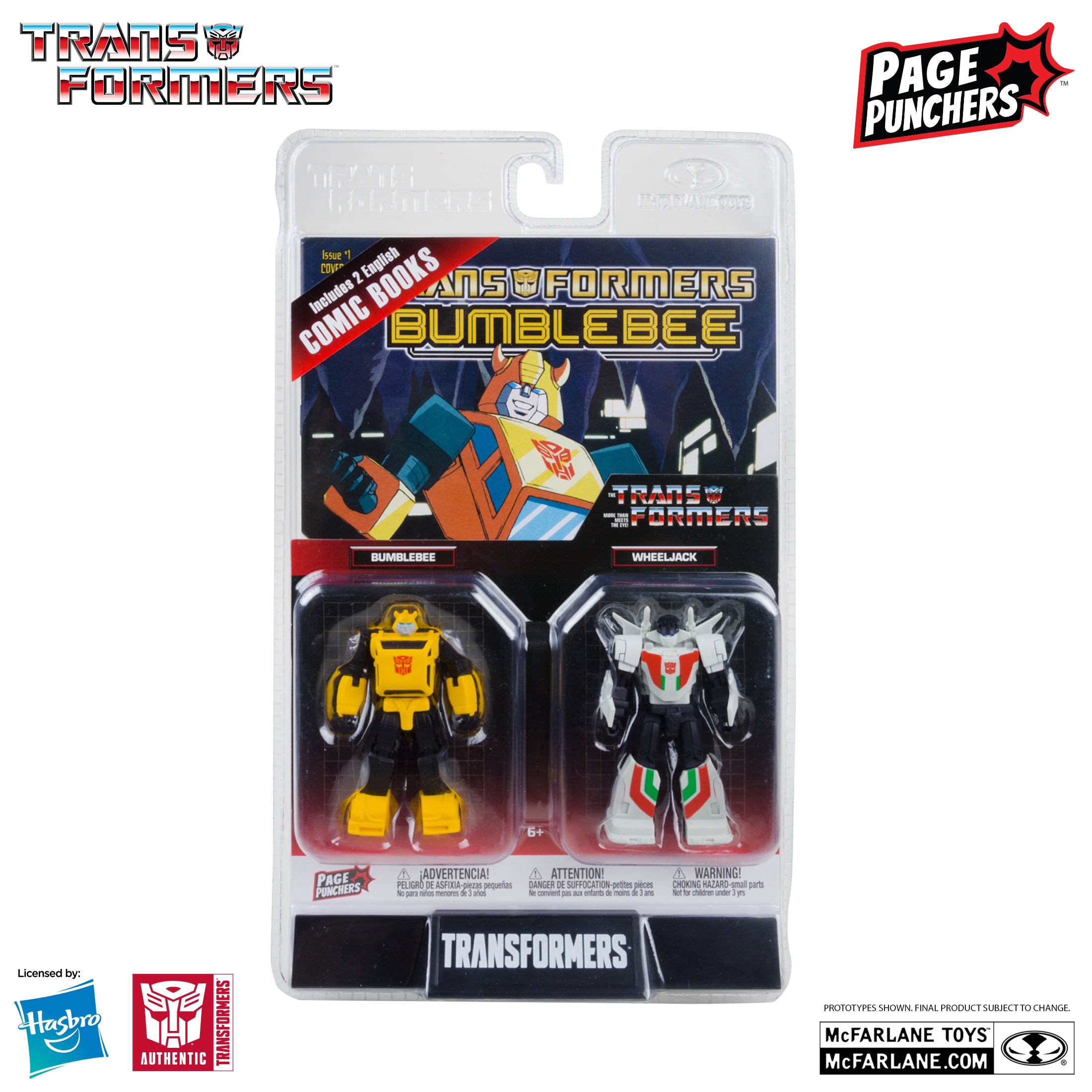 PRE-ORDER Transformers Page Punchers 3" Bumblebee & Wheeljack