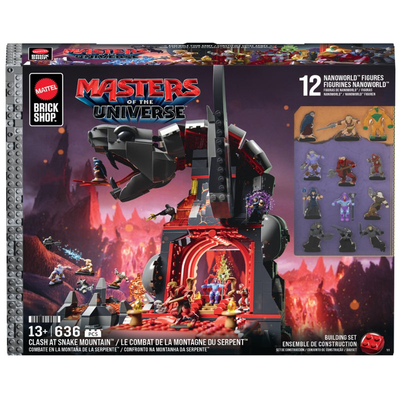 PRE-ORDER Masters of the Universe Movie BrickShop Clash At Snake Mountain