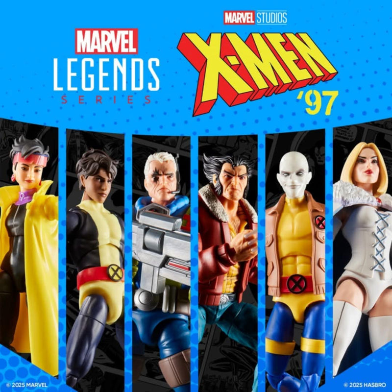 PRE-ORDER Marvel Legends X-Men 97 (Wave 2) Set of 6 - Logan, Jubilee, Cable, Sunspot, Morph & Emma Frost