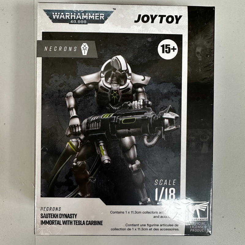 JOYTOY Warhammer 1/18 Necrons Sautekh Dynasty Immortal With Tesla Carbine