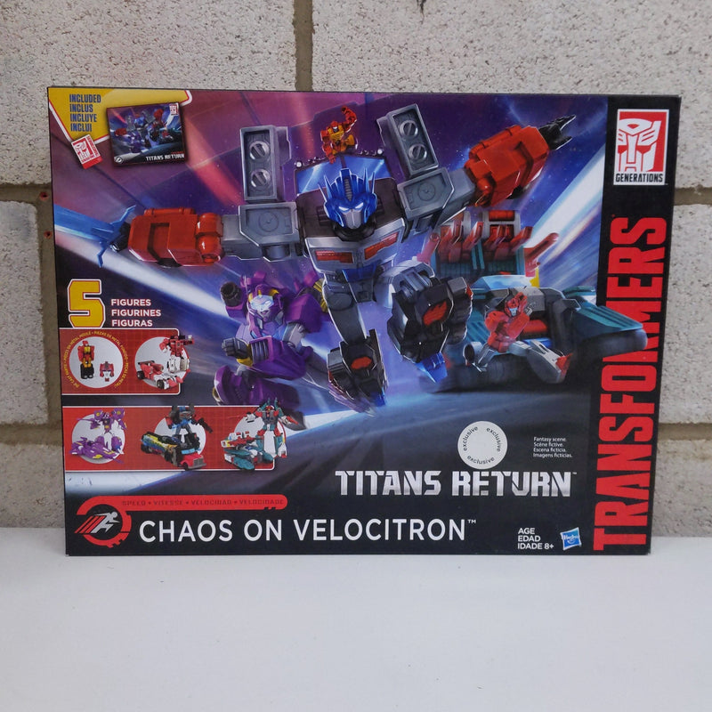 Transformers Titans Return Chaos On Velocitron Box Set