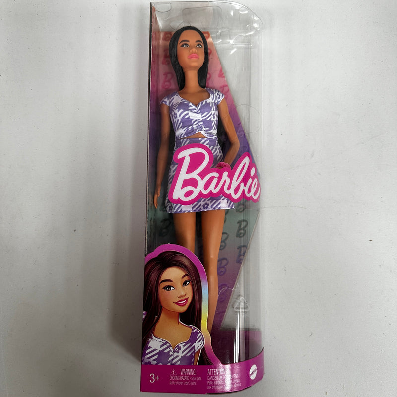 Barbie Fashionista Doll Lilac & White Dress