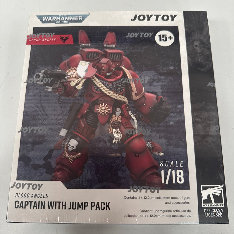 JOYTOY 1/18 Warhammer Blood Angels Captain with Jump Pack