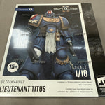 JOYTOY 1/18 Warhammer Space Marine 2 Ultramarines Lieutenant Titus