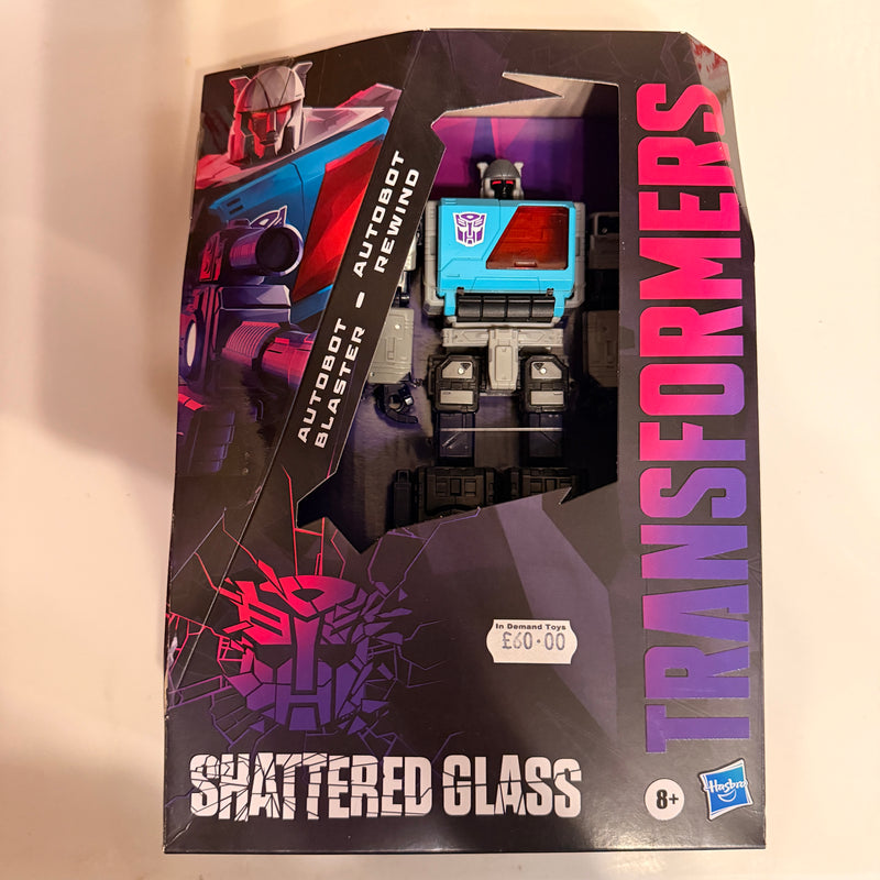 Transformers Shattered Glass Voyager Blaster & Rewind
