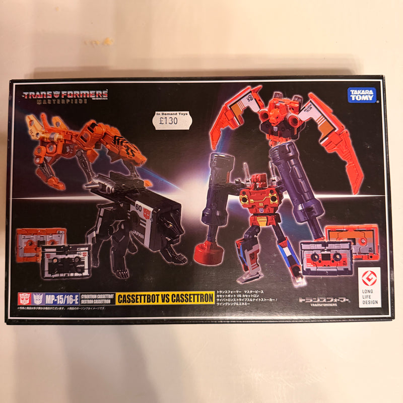 Transformers Masterpiece MP-15/16-E Cassettbot VS Cassettron