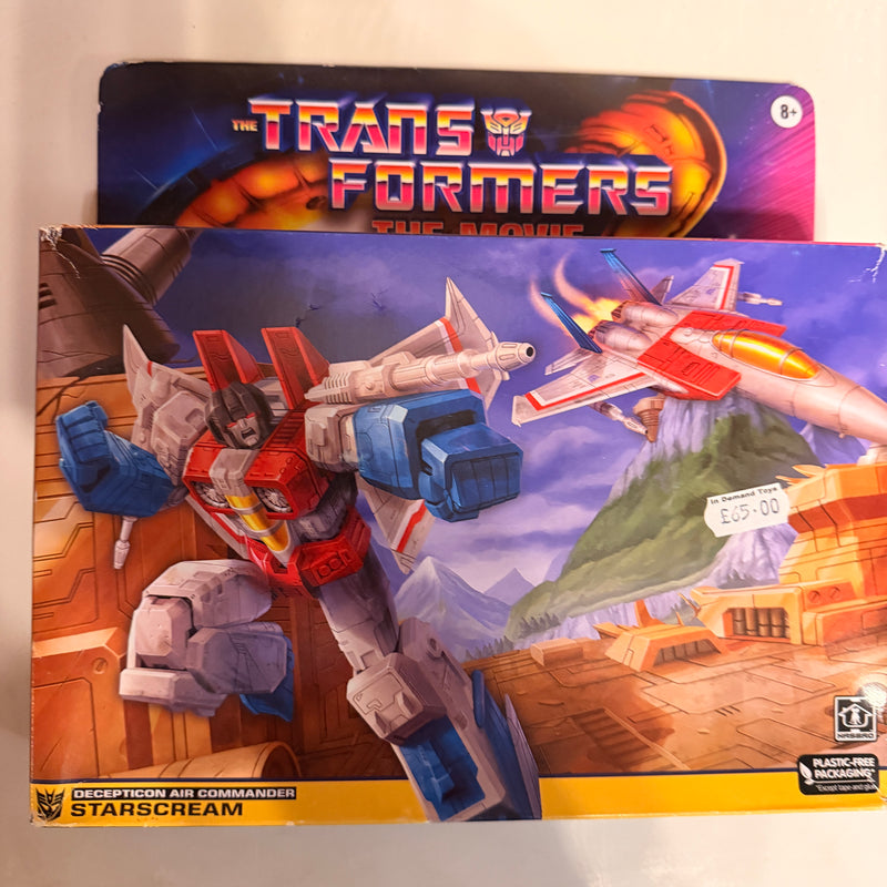 Transformers Retro G1 Reissue Starscream NON MINT BOX