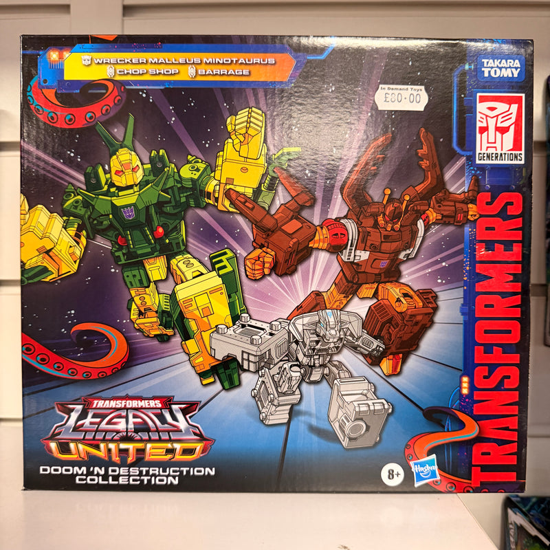 Transformers Legacy United Doom & Destruction Chop Shop & Barrage