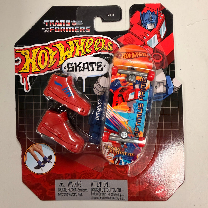 Transformers Hot Wheels Skate Finger Board Optimus Prime