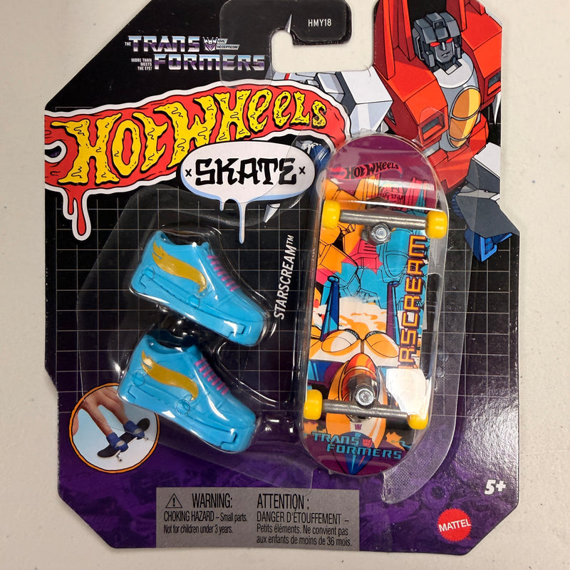 Transformers Hot Wheels Skate Finger Board Starscream