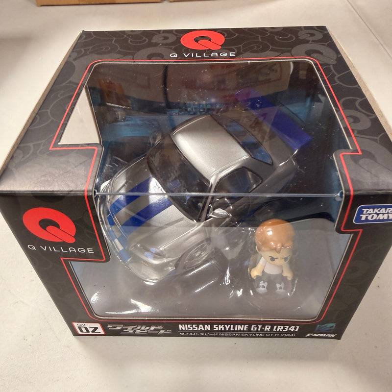 Takara Tomy T-SPARK Q Village QV-02 Fast & The Furious Nissan Skyline GT-R (R34)