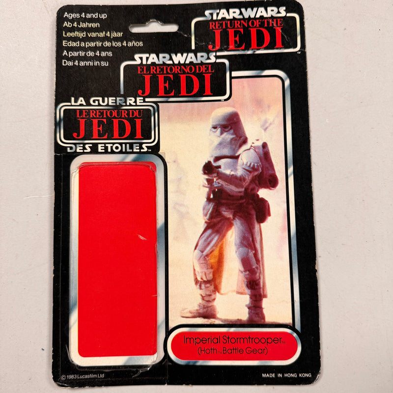Star Wars Vintage Tri-Logo Backing Card ONLY (Cut Bubble) Imperial Snowtrooper (a)