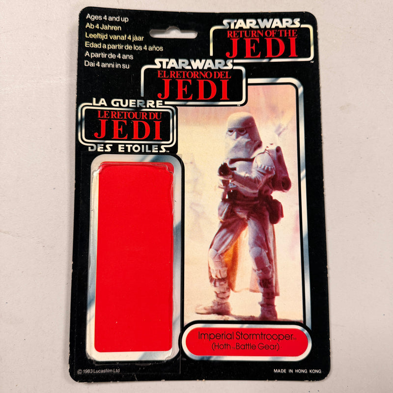 Star Wars Vintage Tri-Logo Backing Card ONLY (Cut Bubble) Imperial Snowtrooper (c)