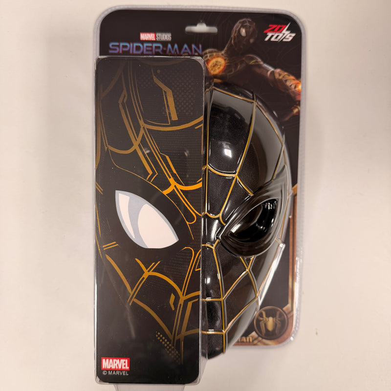 Marvel Spider-Man ZD Toys Role Play Mask No Way Home Black & Gold  Costume Spider-Man