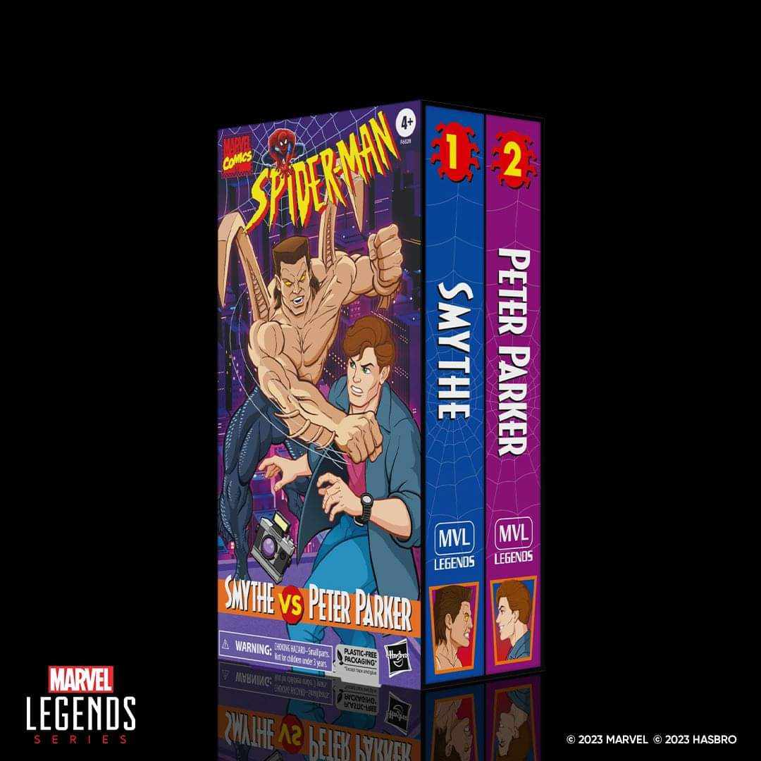 PRE-ORDER Marvel Legends VHS Smythe and Peter Parker 2 Pack