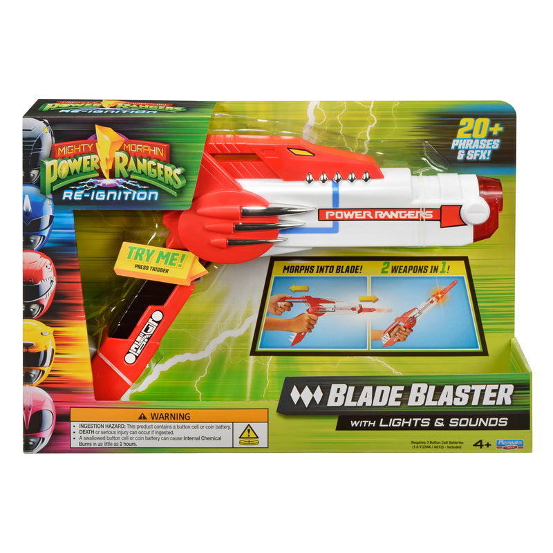 PRE-ORDER Mighty Morphin Power Rangers Re-Ignition Blade Blaster With Lights & Sounds