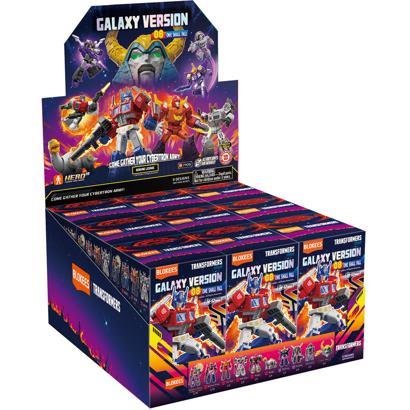 PRE-ORDER Transformers Blokees Galaxy Version 08 One Shall Fall (SEALED BOX OF 9)